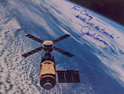 Skylab photo signed by Jack Lousma